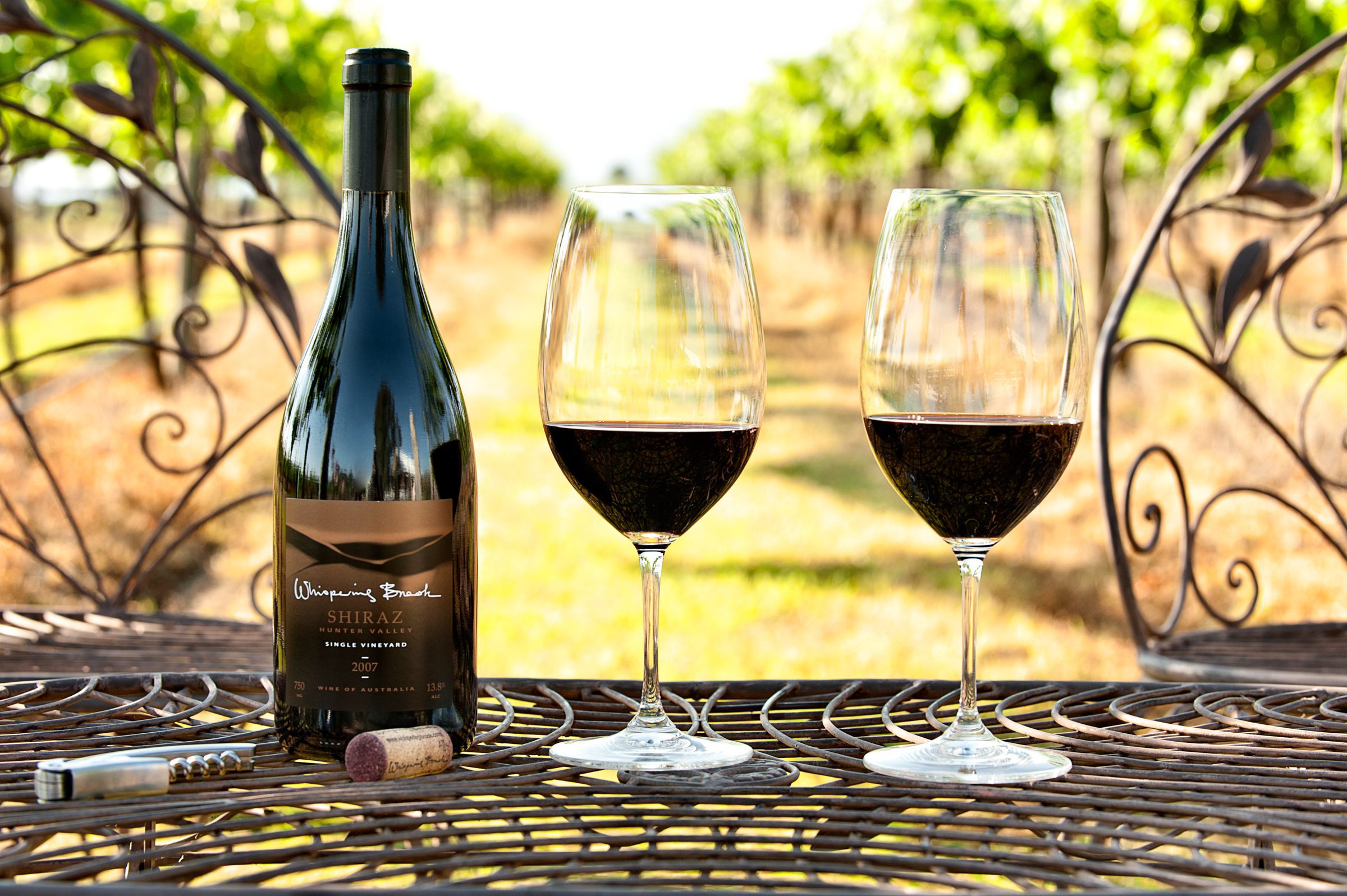 Whispering brook vineyard bottle shot