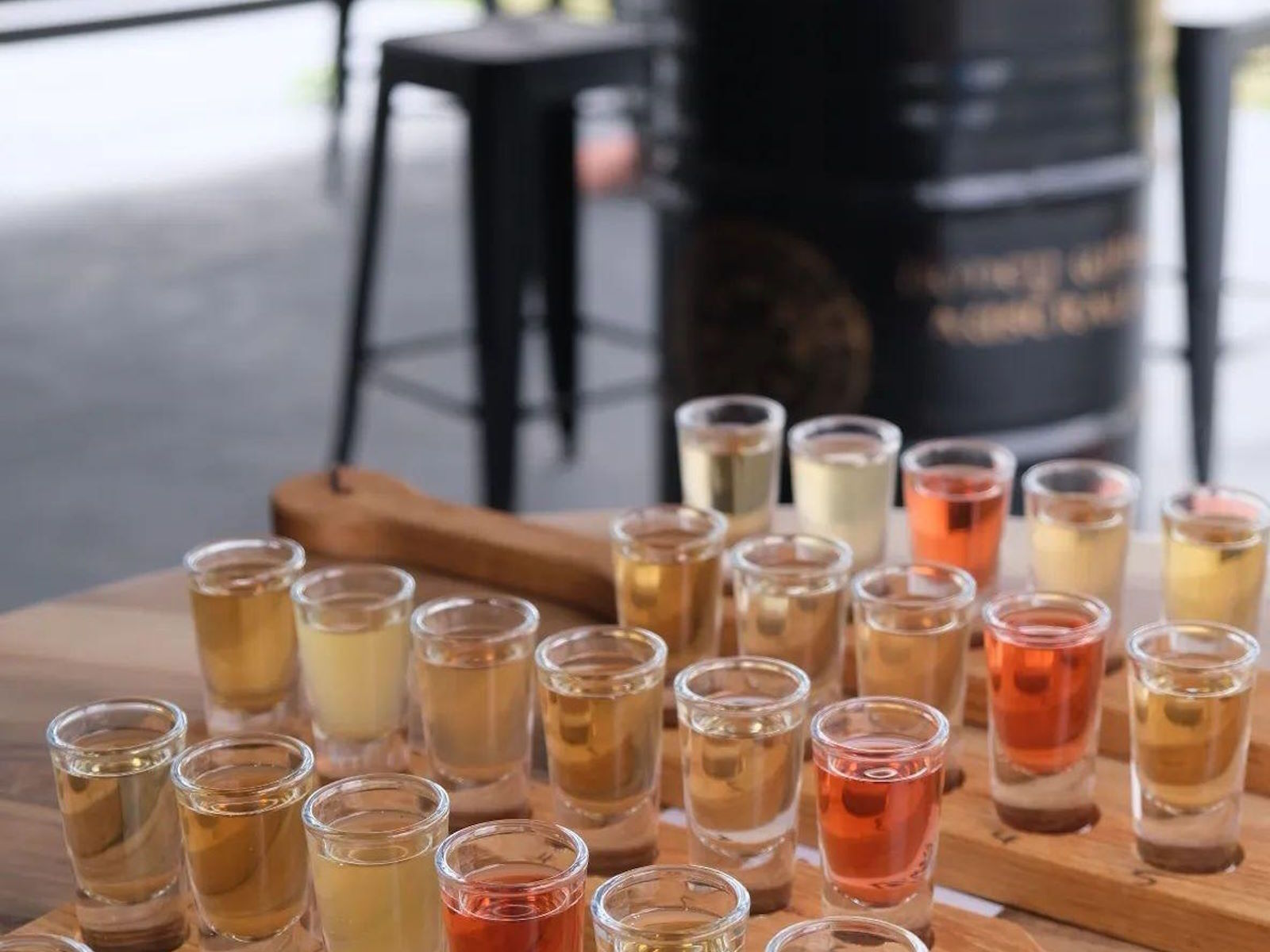 tasting paddle